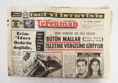 Tercüman Gazetesi 4 Haziran 1971 - Turan Yavşan Yeni Güreş Federasyonunu Kurdu - GZ45841 - 1