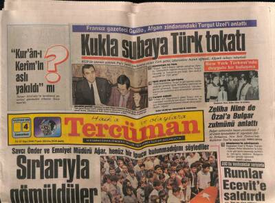 Tercüman Gazetesi 4 Haziran 1988 - Almanyada Maden Faciası Dolayısıyla Bayraklar Yarıya İndirildi GZ81449 - 1