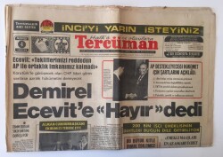 Tercüman Gazetesi 4 Kasım 1974 - AP Destekleyeceği Hükümet İçin Şartlarını Açıkladı Demirel Ecevit e Hayır Dedi GZ11160 - 2