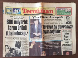 Tercüman Gazetesi 4 Kasım 1985 - SODEP Veda Etti GZ10348 - 2