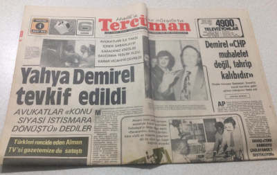 Tercüman Gazetesi 4 Mart 1976 - Yahya Demirel Tevkif Edildi - GZ15323 - 2
