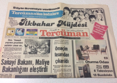 Tercüman Gazetesi 4 Mart 1983 - Önseçim Tasarıdan Çıkarıldı - GZ15249 - 2