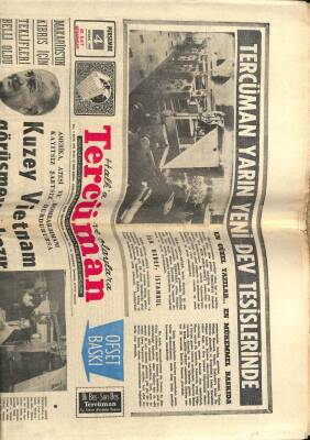 Tercüman Gazetesi 4 Nisan 1968 - Kuzey Vietnam Görüşmeye Hazır GZ53948 - 1