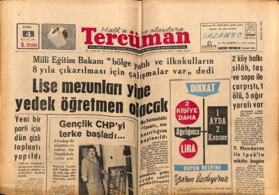 Tercüman Gazetesi 4 Ocak 1963 - Hukuklular Kavgalı Bir Kongre Yaptılar GZ69605 - 1