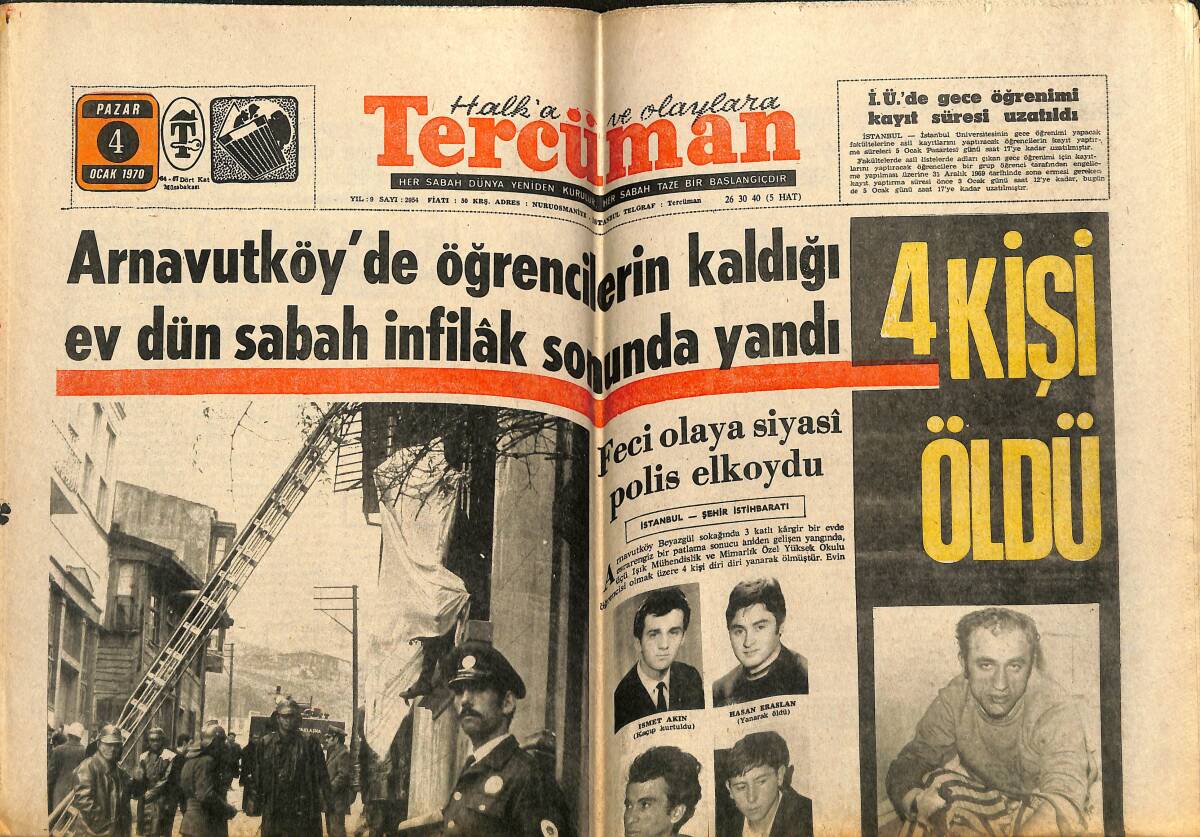 Tercüman Gazetesi 4 Ocak 1970 - 1970'de 4 Kapılı Yerli Otomobiller Yapılacak GZ142926 - 1