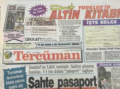 Tercüman Gazetesi 4 Ocak 1990-Sahte Pasaport Alıp 6 Ülkeyi Dolaştık GZ36595 - 1