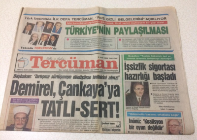 Tercüman Gazetesi 4 Ocak 1992 - Demirel, Çankayaya Tatlı-Sert - GZ15212 - 1