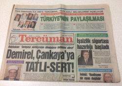 Tercüman Gazetesi 4 Ocak 1992 - Demirel, Çankayaya Tatlı-Sert - GZ15212 - 2