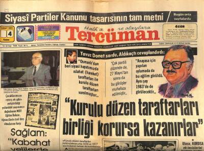 Tercüman Gazetesi 4 Şubat 1983 - Reagan , Türkiyeye Askeri Yardımı Yüzde 90 Artırdı GZ67494 - 2