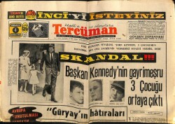 Tercüman Gazetesi 4 Temmuz 1970 - Başkan Kennedynin Gayrimeşru 3 Çocuğu Ortaya Çıktı GZ67990 - 2