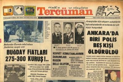 Tercüman Gazetesi 5 Ağustos 1977 - Makariosun Yerine En Kuvvetli Aday Kipriyanu GZ85671 - 1