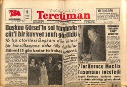 Tercüman Gazetesi 5 Aralık 1960 - Başkan Gürselin Sol Tarafında Cüzi Bir Kuvvet Zaafı Görüldü GZ67525 - 2