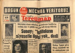 Tercüman Gazetesi 5 Aralık 1962 - Haldun Tanere Göre Dünya Ölçüsünde Tek Bir Edebiyatçımız Yok GZ70705 - 2