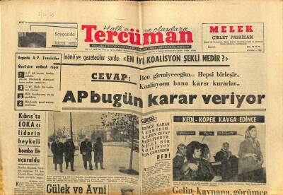 Tercüman Gazetesi 5 Aralık 1963 - Gülek Ve Avni Doğan CHPden İhraç Edildi GZ67668 - 1
