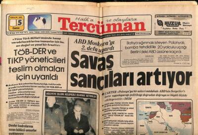 Tercüman Gazetesi 5 Aralık 1980 - TÖB - DER TİKP Yöneticileri Teslim Olmaları İçin Uyandırdı GZ70860 - 2