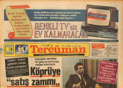 Tercüman Gazetesi 5 Aralık 1984 - Ağca Olayının Önemli İsimlerinden Süleyman Yetgin 2 Yıldır İlk Defa Tercümana Konuştu GZ126633 - 1