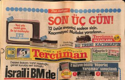 Tercüman Gazetesi 5 Ekim 1985 - Doğum Günü Hediyesi GZ55092 - 1