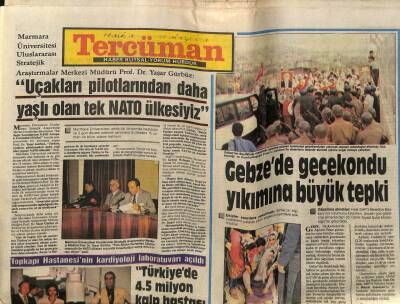 Tercüman Gazetesi 5 Eylül 1986 - Yaşar Gürbüz, Uçakları Pilotlarından Yaşlı Olan Nato Ülkesiyiz GZ54155 - 1