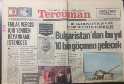 Tercüman Gazetesi 5 haziran 1976 - Bulgaristandan Bu Yıl 10 Bin Göçmen Gelecek - GZ15003 - 1