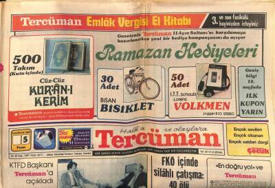 Tercüman Gazetesi 5 Haziran 1983 - Doğum Günü Hediyesi GZ54492 - 1