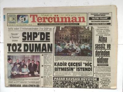 Tercüman Gazetesi 5 Haziran 1986 - SHPde Toz Duman GZ8338 - 1