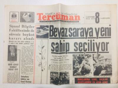 Tercüman Gazetesi 5 Kasım 1968 - Beyaz Saraya Yeni Sahip Seçiliyor GZ53501 - 1