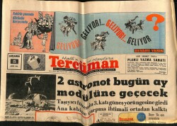 Tercüman Gazetesi 5 Mart 1969 - 2 Astronot Bugün Ay Modülüne Geçecek GZ70763 - 1