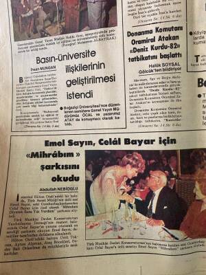 Tercüman Gazetesi 5 Mart 1982 - Emel Sayın ,Celal Bayar İçin Mihrabım Şarkısını Okudu GZ67265 - 4