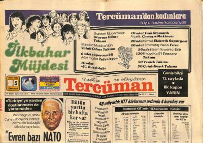Tercüman Gazetesi 5 Mart 1983 - Türkan Şoray İlk TV Filmini Kimsesiz Çocuklar İçin Çeviriyor GZ114524 - 1