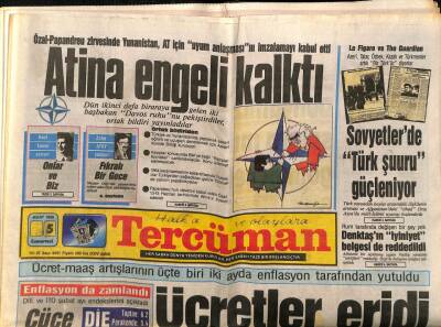 Tercüman Gazetesi 5 Mart 1988 - Sovyetlerde Türk Şuuru Güçleniyor GZ85099 - 1