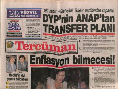 Tercüman Gazetesi 5 Mart 1990 - Mavi Tren , Polatlıda Boğaziçi Eskpresi İle Çarpıştı 2 Ölü , 60 Yaralı GZ65003 - 2