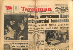 Tercüman Gazetesi 5 Mayıs 1961 - Meclis , Anayasanın İkinci Müzakeresini Tamamladı GZ67691 - 2