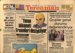 Tercüman Gazetesi 5 Mayıs 1983 - Rum Lobisi ABD Yardımının Yeni Şartlara Bağlanması İçin Çalışıyor GZ69939 - 1
