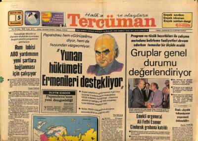 Tercüman Gazetesi 5 Mayıs 1983 - Rum Lobisi ABD Yardımının Yeni Şartlara Bağlanması İçin Çalışıyor GZ69939 - 1
