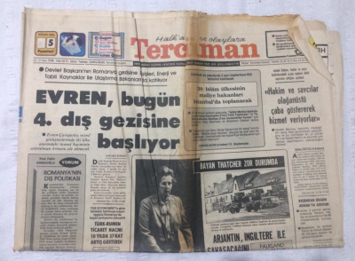 Tercüman Gazetesi 5 Nisan 1982 - Arjantin İngiltere İle Savaşacağını Açıkladı - GZ17292 - 2