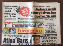 Tercüman Gazetesi 5 Nisan 1985 - Voleybolun Kraliçesi Selcan Teoman Jübilesini Yapıyor GZ10424 - 2