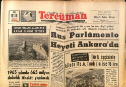 Tercüman Gazetesi 5 Ocak 1965 - İran Şahı Hasta - Rıza Pahlevi Son 3 Aydır Tahrandaki Seremonilere Katılmıyor GZ140437 - 1
