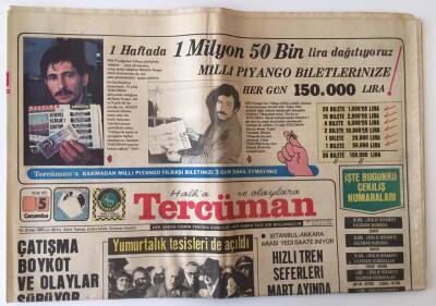 Tercüman Gazetesi 5 Ocak 1977 - Muazzez Abacı Tv İçin 10 Şarkılık Solo Program Yaptı GZ10793 - 2