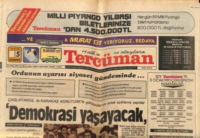 Tercüman Gazetesi 5 Ocak 1980 - Humeyni Waldheim İle Görüşmeyi Reddetti GZ80885 - 1