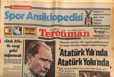 Tercüman Gazetesi 5 Ocak 1981 - Stok Affı İle Vergi Geliri Sağlanacak GZ54290 - 1