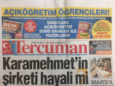 Tercüman Gazetesi 5 Ocak 2004 - Marsa İkinci Fetih GZ27782 - 1