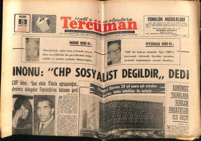 Tercüman Gazetesi 5 Şubat 1967 - Komünist Yazarlara Verilen Direktifler Ele Geçti GZ65828 - 1