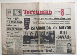 Tercüman Gazetesi 5 Şubat 1968 - İstanbul da 1 Milyon Kişi Davalı GZ6242 - 1