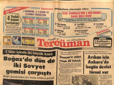 Tercüman Gazetesi 5 Şubat 1982 - 16 Soru - 4 Yarışmacı Ve Bir Misafir Sanatçı İbrahim Tatlıses GZ67271 - 2