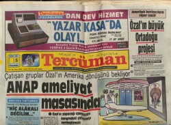 Tercüman Gazetesi 5 Şubat 1987 - ANAP Ameliyat Masasında GZ64514 - 2