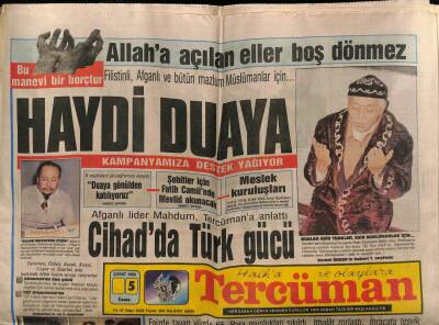 Tercüman Gazetesi 5 Şubat 1988 - Afganlı Lider Mahdum , Tercümana Anlattı Cihada Türk Gücü GZ67172 - 1