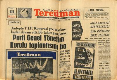 Tercüman Gazetesi 5 Temmuz 1963 - Avni Doğan Ve Ataklı Toplantıları Anlattı - Samatyada Dün 3 Katlı Bir Ev Çöktü GZ123439 - 1
