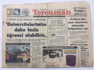 Tercüman Gazetesi 5 Temmuz 1981 - Türkiyedeki Terör Olaylarının Arkasında Bulgaristan Var - GZ17371 - 1