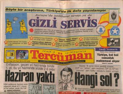 Tercüman Gazetesi 5 Temmuz 1988 - KKTC Cumhurbaşkanı Denktaş Ankarada GZ83225 - 1