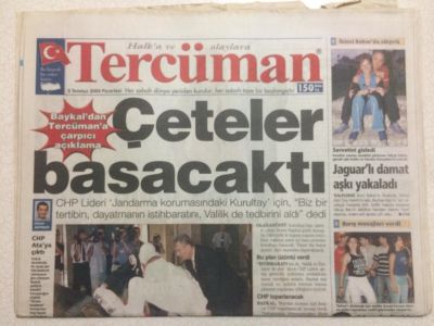 Tercüman Gazetesi 5 Temmuz 2004 - Diyarbakırda Tarkan Devrimi, Gülben ergen Fırtınası Sürüyor GZ23565 - 1